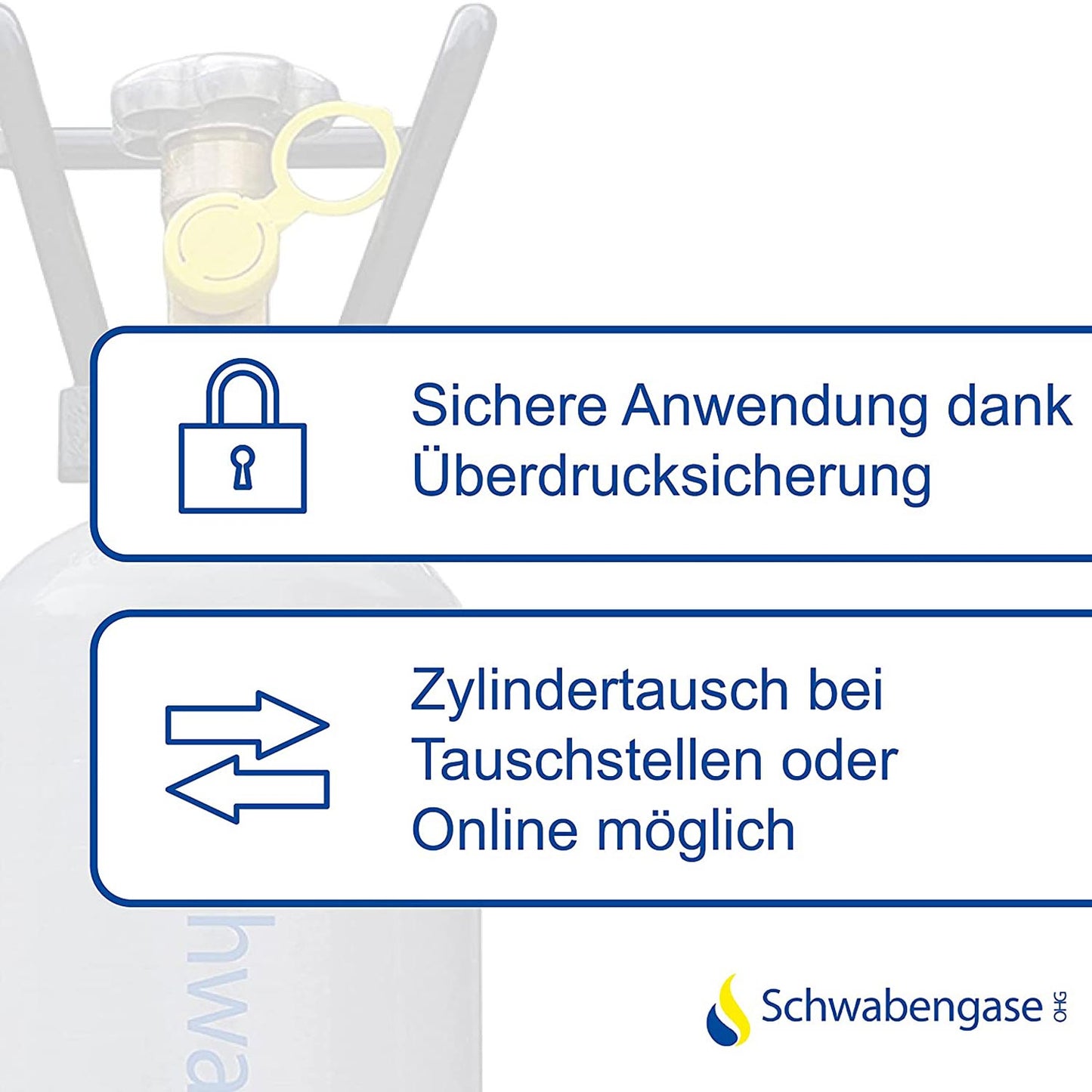 2 kg Co2-Eigentumsflasche mit Standfuß